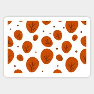 seamless pattern with leaves Sticker